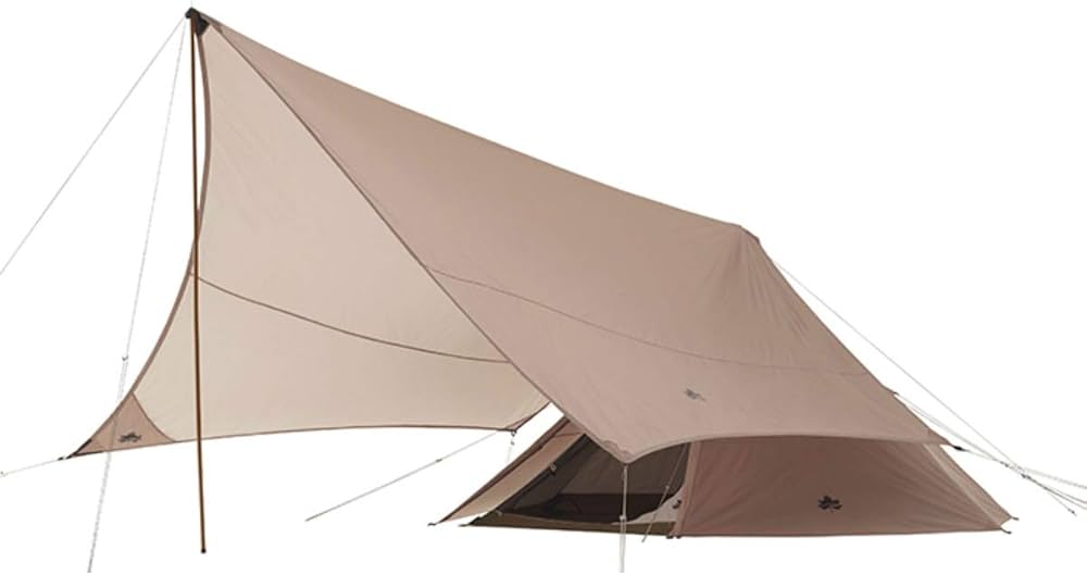 新品未開封LogosロゴスTradcanvas Tepee＆タープ350-BB Tradcanvas Tepee＆タープ350-BB|ギア|テント|ワンポール|製品